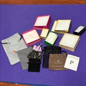 Assorted Jewelry Gift Boxes and Pouches